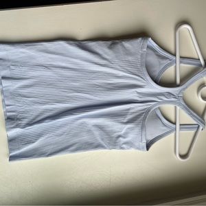 Lululemon light blue ebb to street ribbed tank size 6